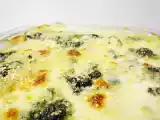 Receita Gratinado de pescada e espinafres com amêndoa