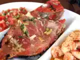 Receita Peixe vermelho na brasa