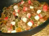 Receita Massa meada com legumes e atum