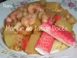 Receita Massada de camarão, atum e ananás