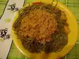 Receita Linguine al pesto com carne á bolonhesa