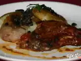 Receita .:batata no forno com azeitona & alho