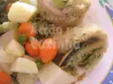 Receita Rolinhos de pescada com courgette