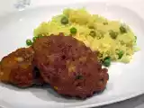 Receita Pataniscas de atum com arroz amarelo