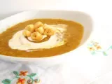 Receita Sopa de abóbora e batata doce assadas com lentilhas