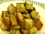 Receita Croutons com molho de azeite, alho e salsa