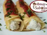 Receita Panqueca de peito de peru defumado e ricota