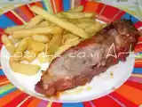 Receita Borrego assado no forno com massa de pimentão