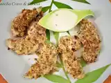 Receita Frango empanado com grana padano e ervas ao molho de iogurte picante