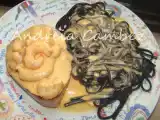 Receita Medalhões de vitela com molho de lagosta e linguine al nero di seppia