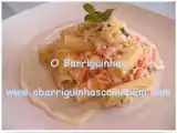 Receita Macarrão com delícias do mar