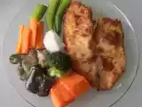 Receita Filé de st peter empanado, com legumes