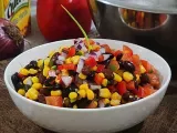 Receita Salada de feijão preto e milho