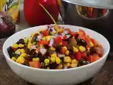Receita Salada de feijão preto e milho