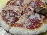Receita Pizza de mozzarella e chourição