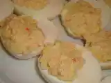 Receita Ovos recheados com camarão e delícias do mar