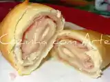 Receita Croissant de queijo, fiambre e chourição