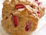 Receita Scones de amêndoa e morango