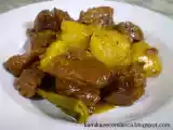 Receita Músculo com batatas, takenoko e um toque de curry
