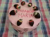 Receita Bolo do aniversário de morangos da maria