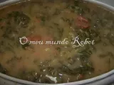 Receita Bimby - sopa de couve portuguesa com feijão seco
