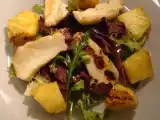 Receita Salada de queijo grelhado