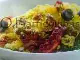 Receita Polvo com crosta de milho e azeitonas