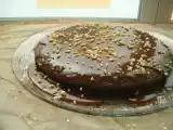 Receita Bolo brownie com cobertura toffee