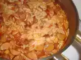 Receita Arroz de salsichas com feijão manteiga