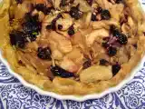 Receita Tarte de maçã, mirtilos, amêndoa e uva passa