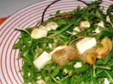 Receita Salada de rúcula, mozzarella e pêra caramelizada