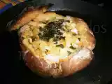 Receita Bacalhau na broa com azeite e coentros