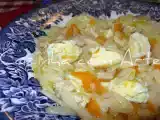 Receita Canja de frango com ovos de codorniz