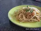 Receita Esparguete com camarão
