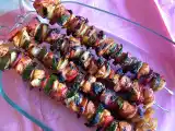 Receita Espetadas de frango e veggies
