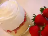 Receita Taça de morangos com creme custard e natas