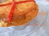 Receita Tortilha de Batata Cebola e Pimentos Vermelhos no Forno