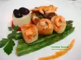 Receita Vieiras em cama de aspargos e outros breguetes