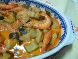 Receita Caril de legumes com camarão