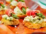 Receita Tapas - aspargos e ramon iberico
