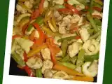 Receita Frango com shitake e legumes