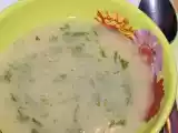 Receita Creme de alho francês com coentros