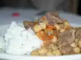 Receita Carne estufada com grão