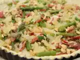 Receita Quiche de aspargos com queijo de cabra - feliz dia das mães!