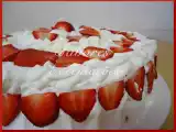 Receita Bolo fresco de morangos - dia da mãe