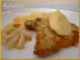 Receita Costoletas de porco com puré e crocante de pêra rocha