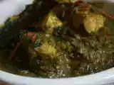 Receita Murg saag, frango indiano em molho de espinafre e especiarias