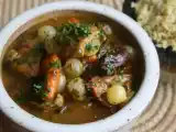 Receita Tagine de cordeiro com tâmaras, echalotes e couscous de limão