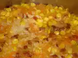Receita Arroz de chouriço, milho e cenoura