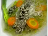 Receita Sopa tipo oriental com macarrão bifum